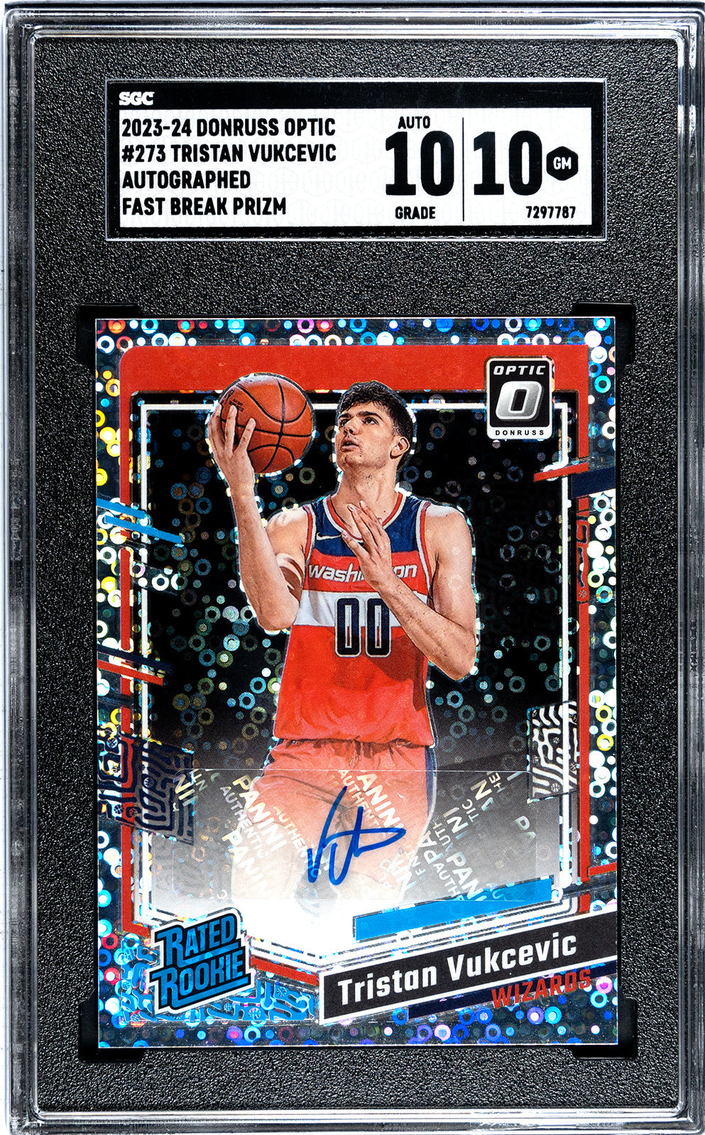 2023-24 Vukcevic Donruss Optic - SGC 10-Auto-10