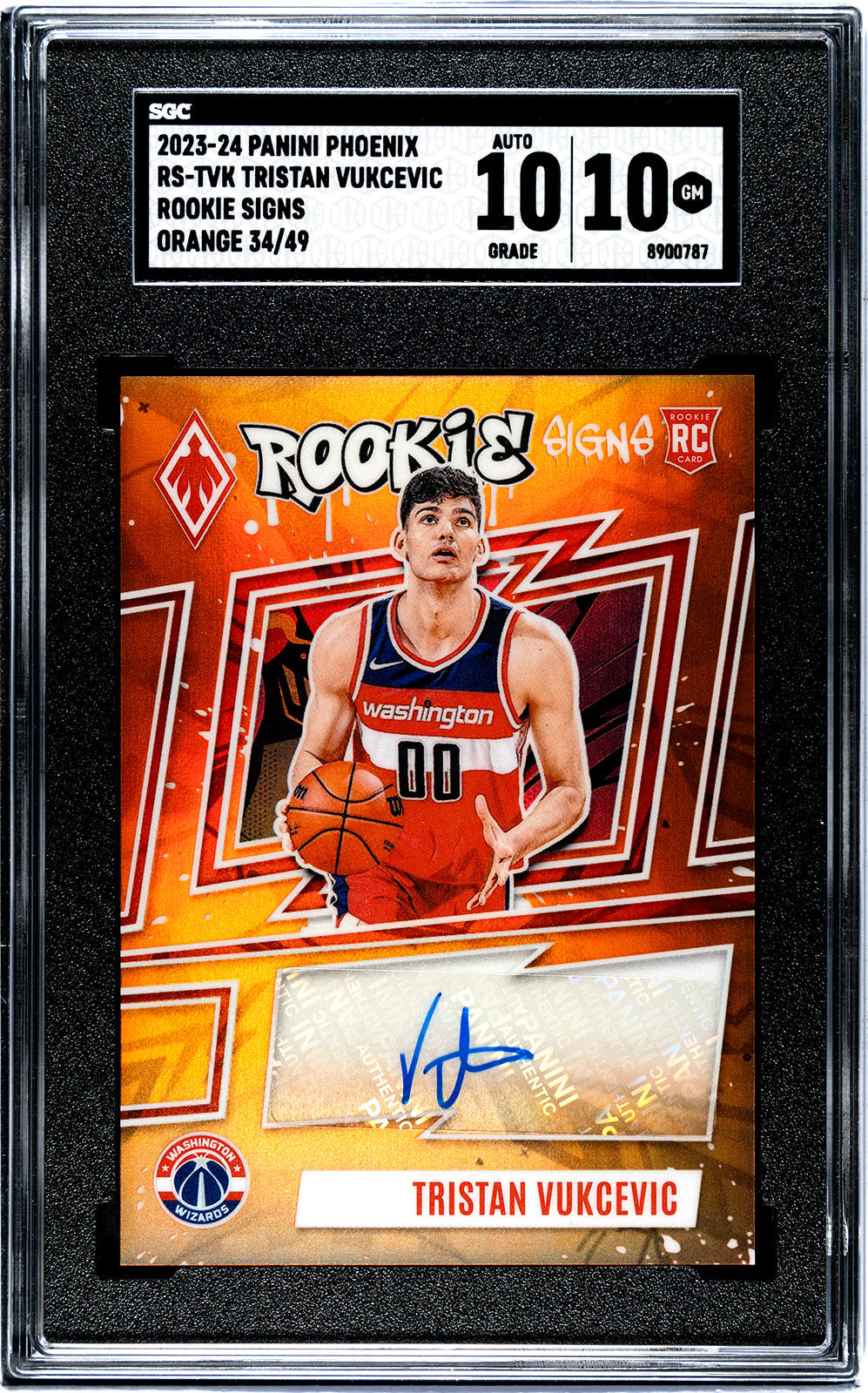 2023-24 Vukcevic Panini Phoenix - SGC 10-Auto-10