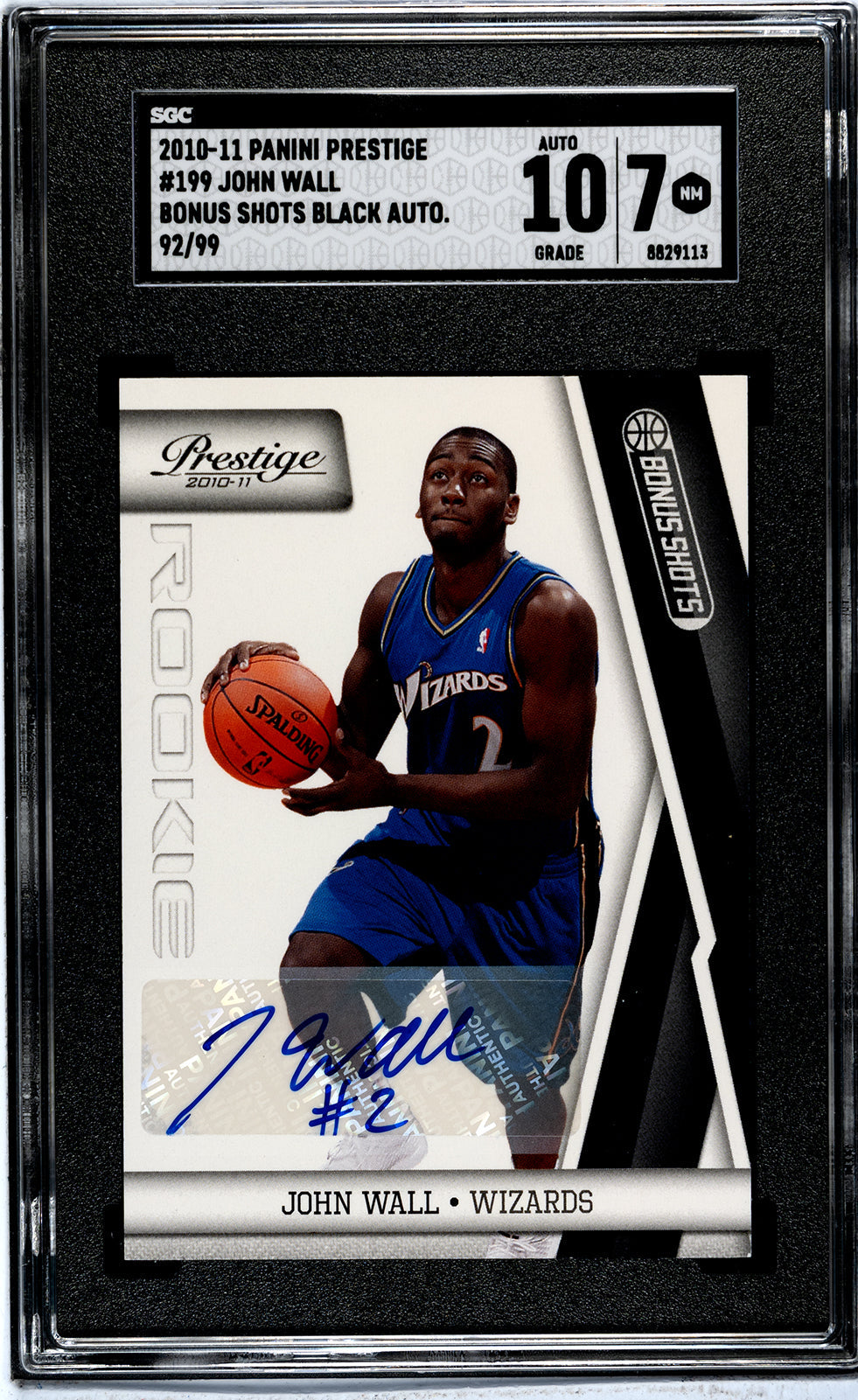 2010-11 Wall Panini Prestige - SGC 7-Auto-10