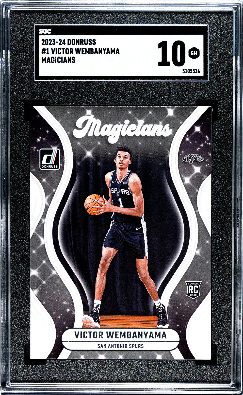 2023-24 Wembanyama Donruss 1 - SGC 10