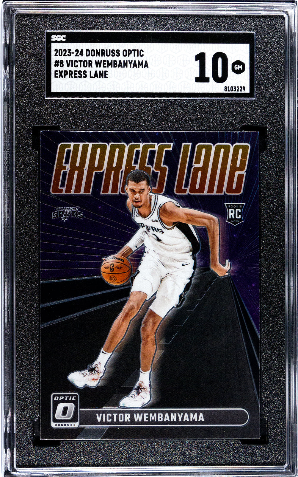 2023-24 Wembanyama Donruss Optic - SGC 10
