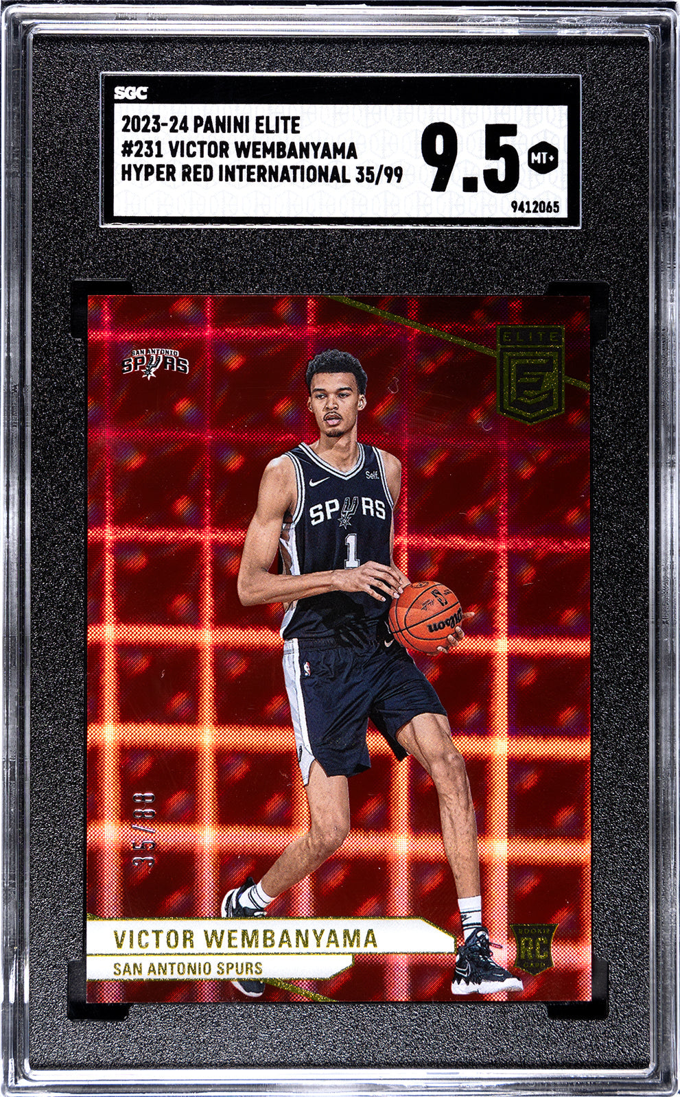 2023-24 Wembanyama Panini Elite - SGC 9pt5