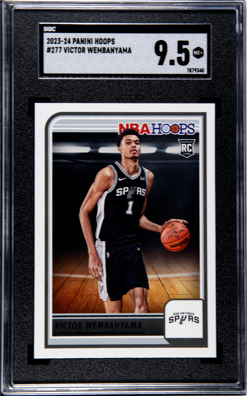 2023-24 Wembanyama Panini Hoops - SGC 9.5