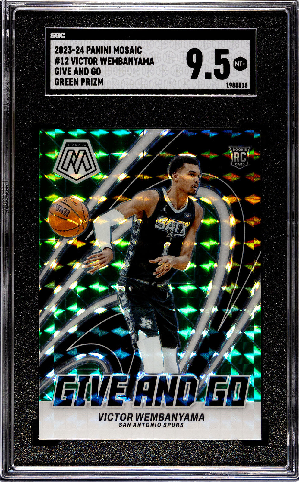 2023-24 Wembanyama Panini Mosaic - SGC 9pt5