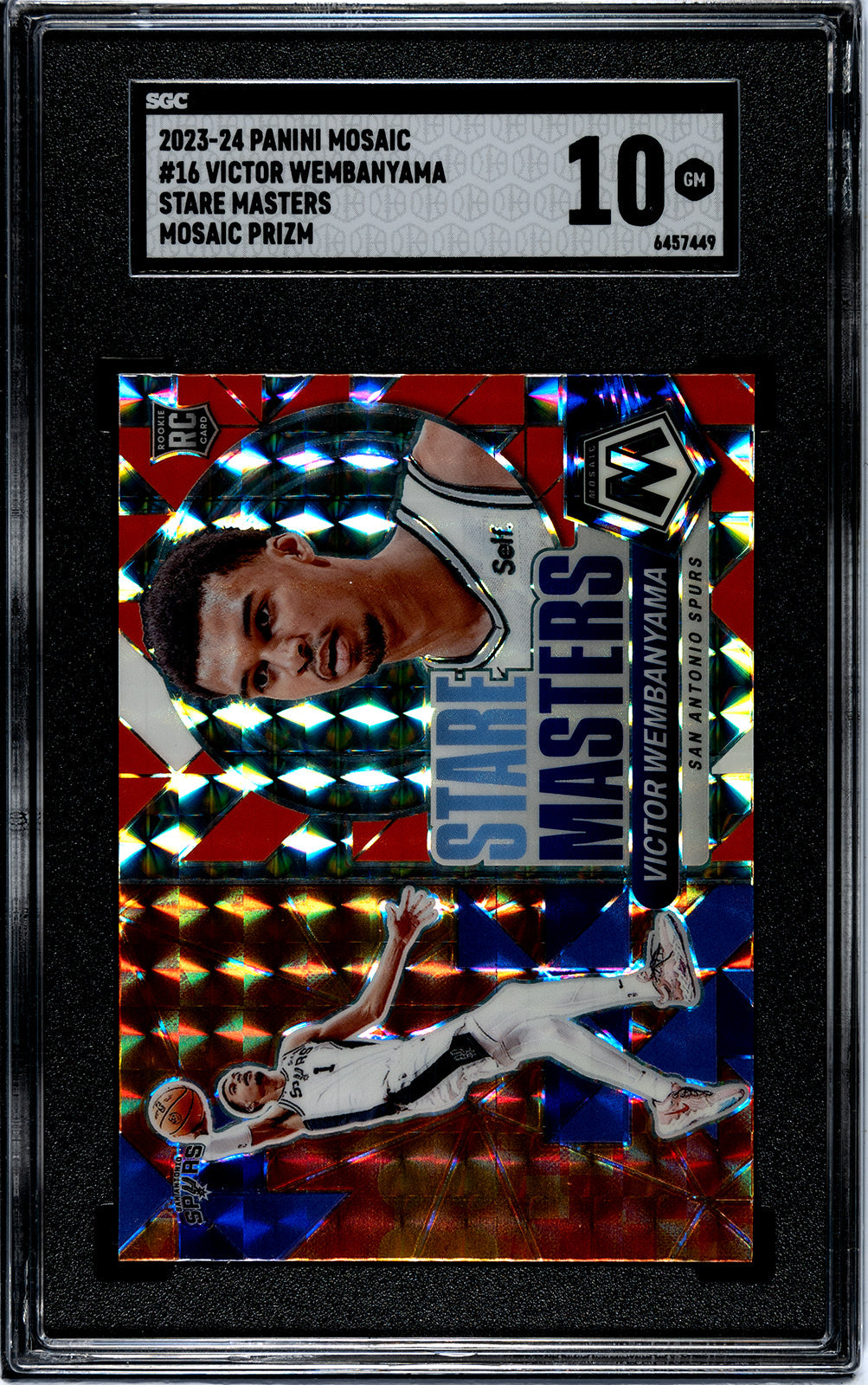 2023-24 Wembanyama Panini Mosaic - SGC 10