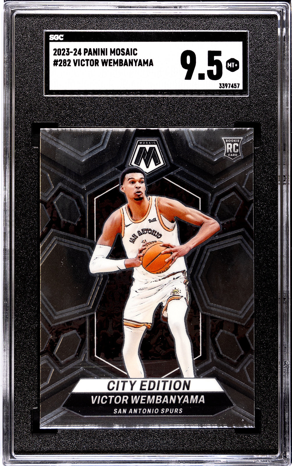 2023-24 Wembanyama Panini Mosaic - SGC 9pt5