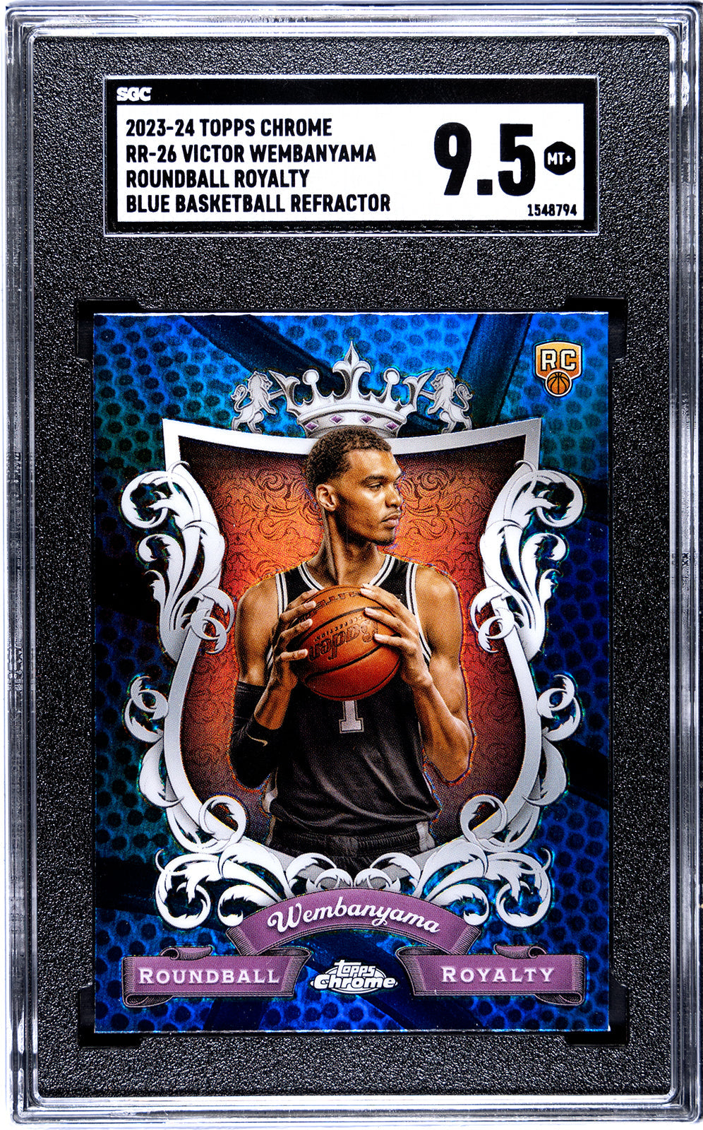 2023-24 Wembanyama Topps Chrome blue - SGC 9.5