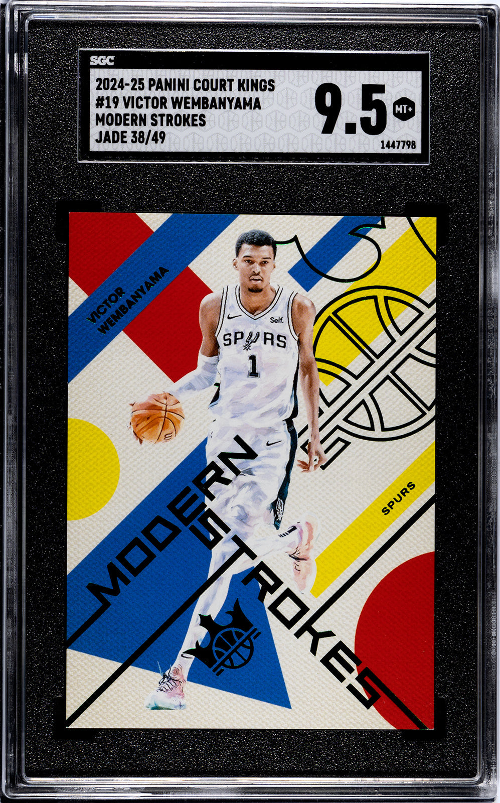 2024-25 Wembanyama Panini Court - SGC 9pt5
