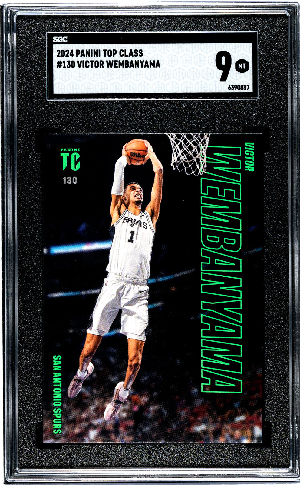 2024 Wembanyama Panini Top - SGC 9
