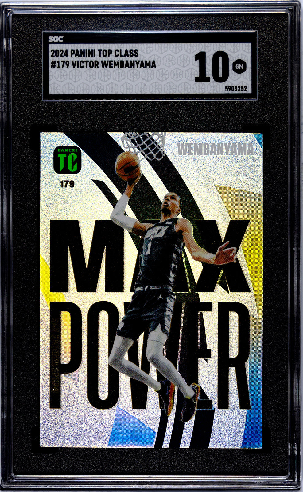 2024 Wembanyama Panini Top - SGC 10