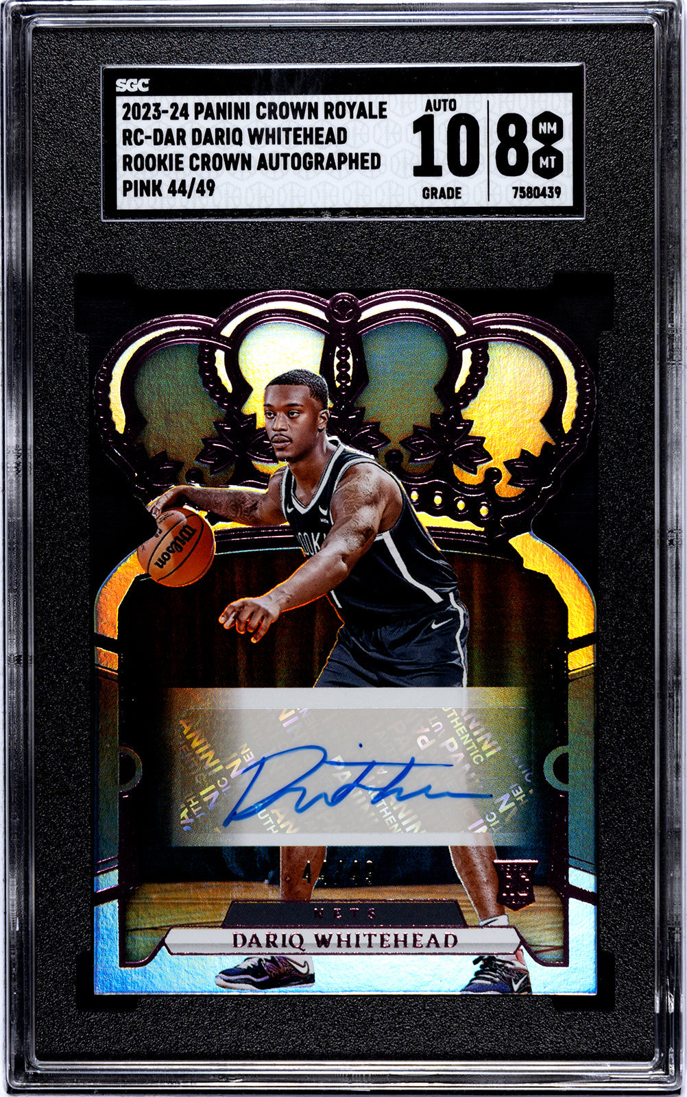 2023-24 Whitehead Panini Crown - SGC 8-Auto-10