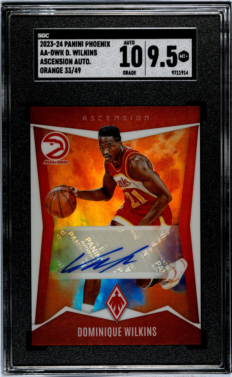 2023-24 Wilkins Panini Phoenix - SGC 9pt5-Auto-10