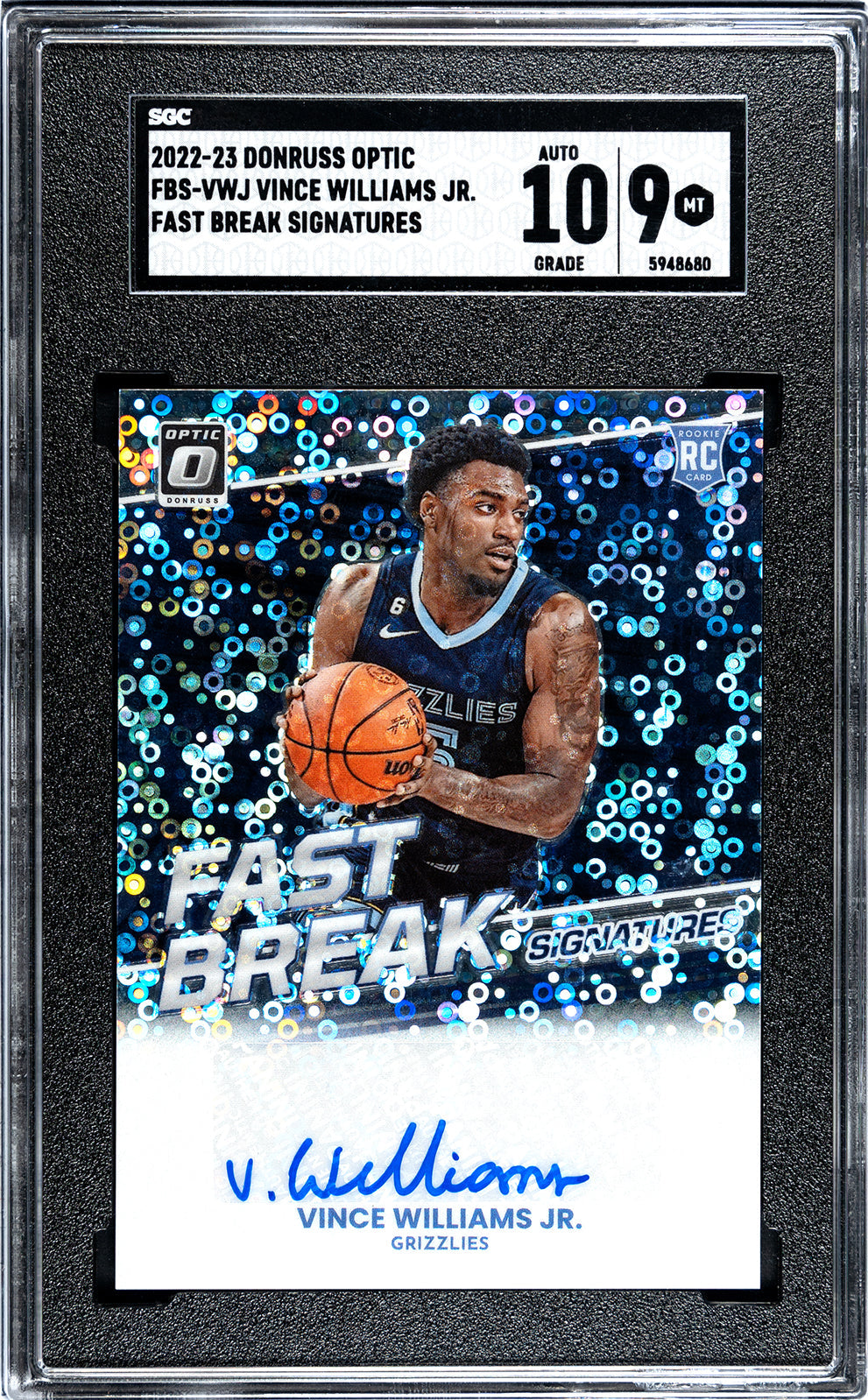 2022-23 Williams Donruss Optic - SGC 9-Auto-10