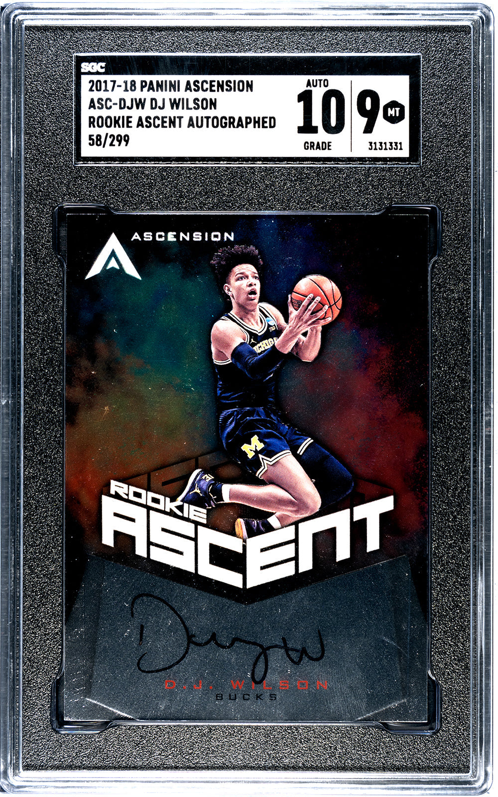 2017-18 Wilson Panini Ascension - SGC 9-Auto-10