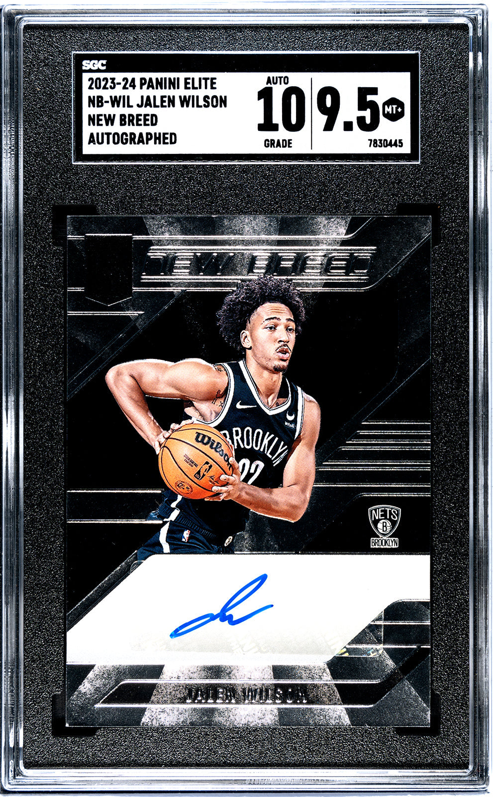 2023-24 Wilson Panini Elite - SGC 9pt5-Auto-10