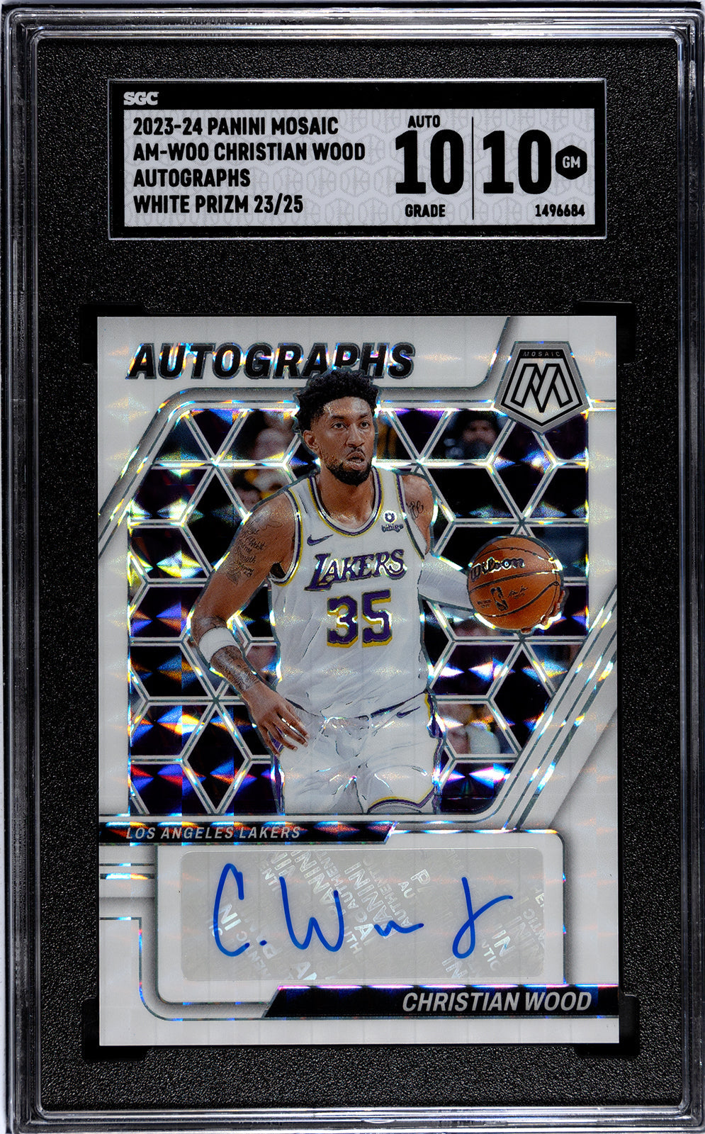 2023-24 Christian Wood Panini Mosaic - SGC 10