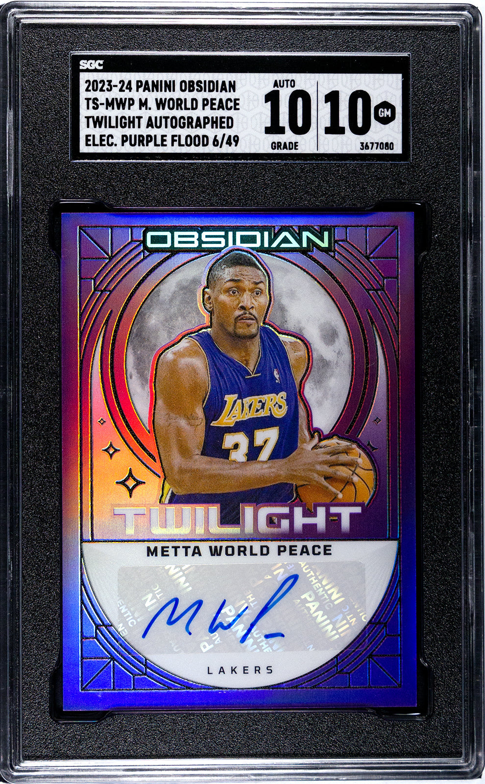 Meta World Panini Obsidian - SGC 10-Auto-10