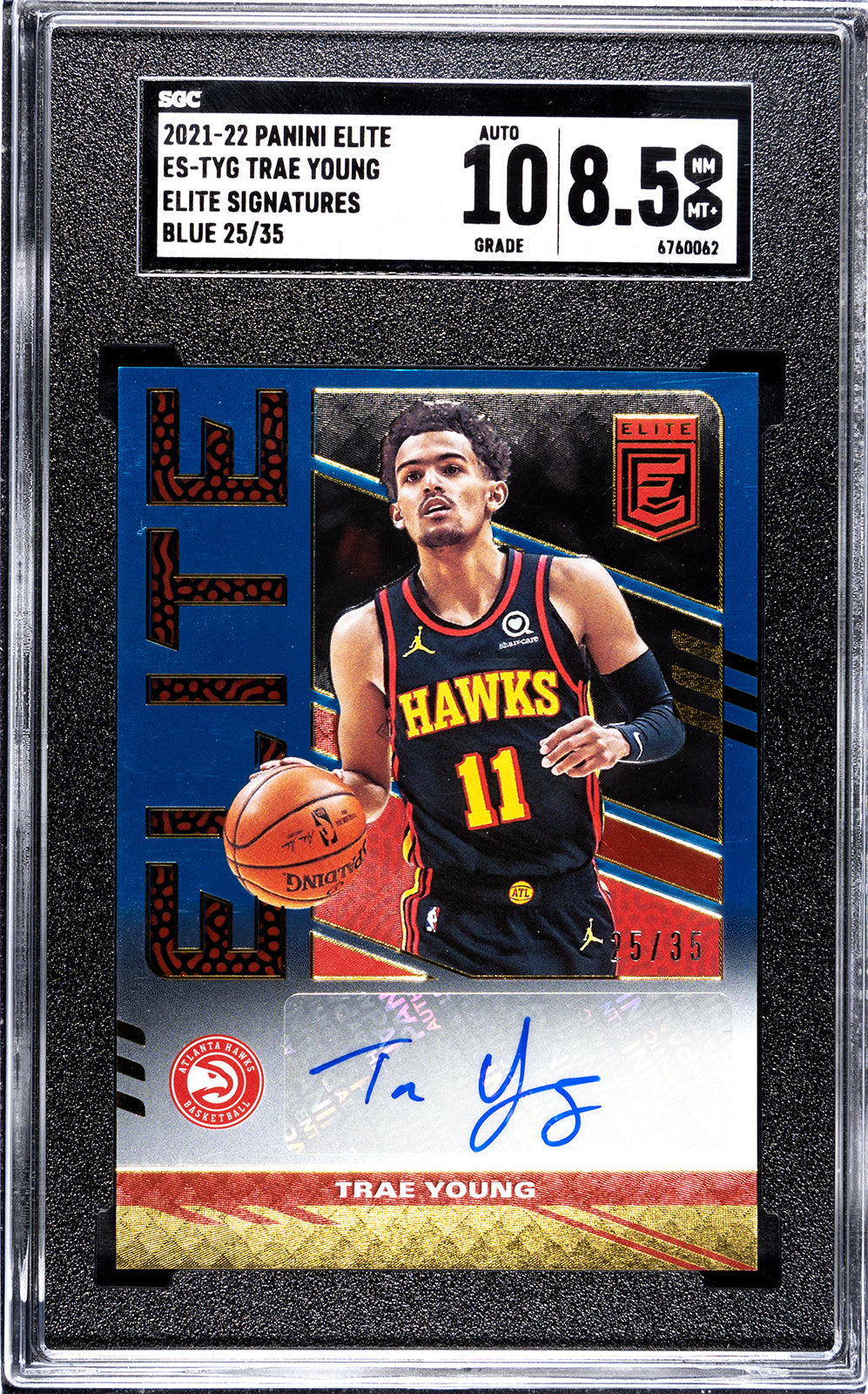2021-22 Young Panini Elite - SGC 8pt5-Auto-10