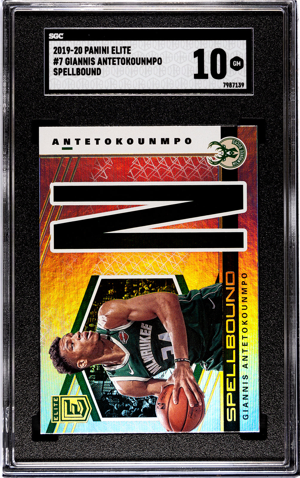 2019-20 Giannis Antetokounmpo Elite Spellbound SGC 10