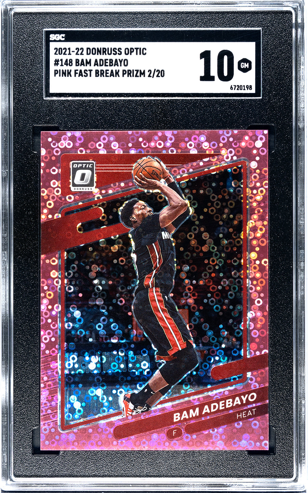 2021-22 Bam Adebayo Donruss Optic SGC 10