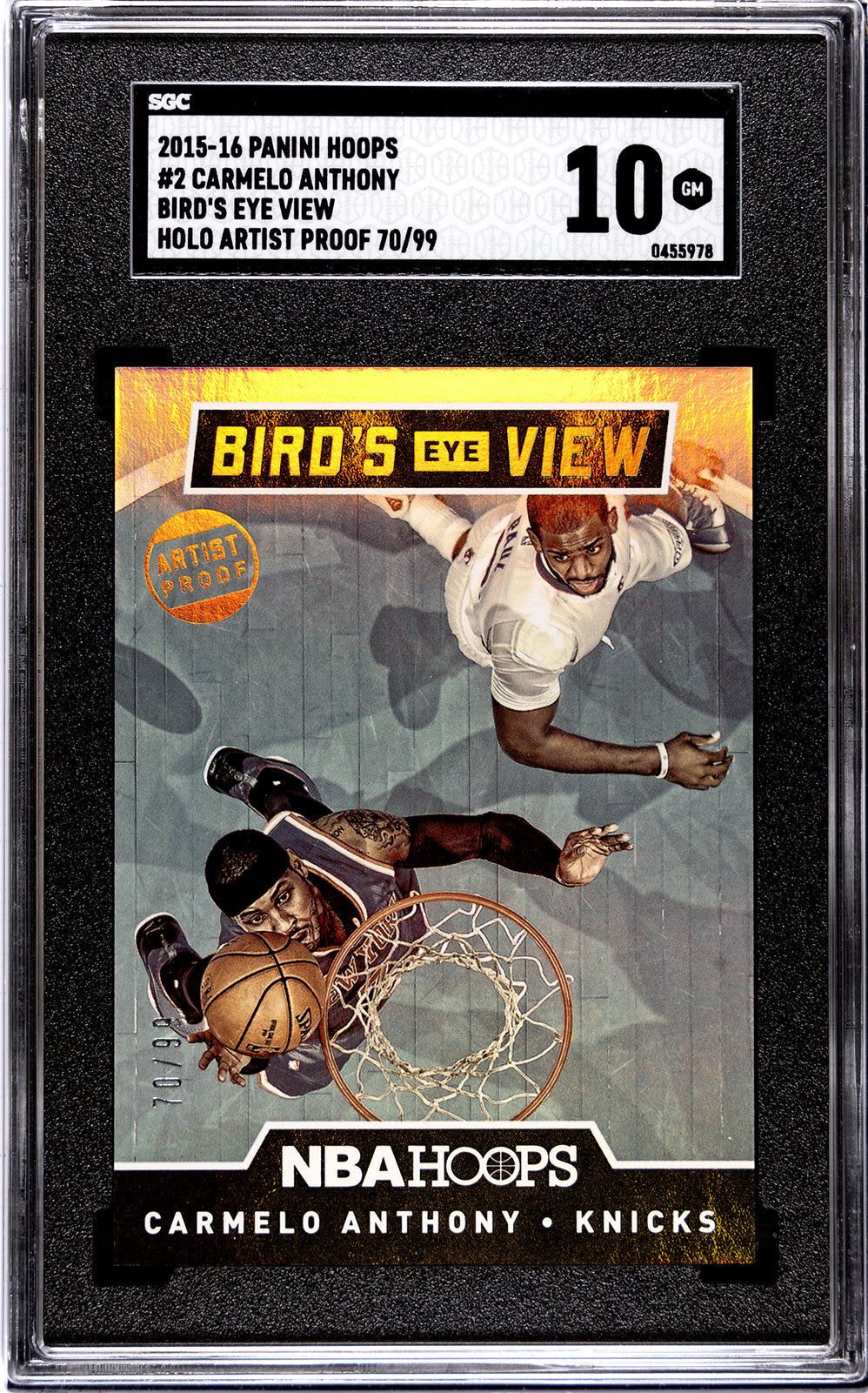 2015-16 Carmelo Anthony Panini Hoops SGC 10
