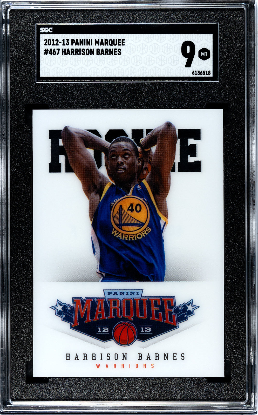 2012-13 Harrison Barnes Panini Marquee SGC 9
