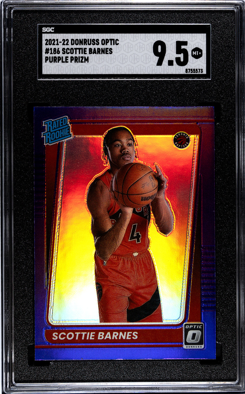 2021-22 Scottie Barnes Donruss Optic SGC 9.55