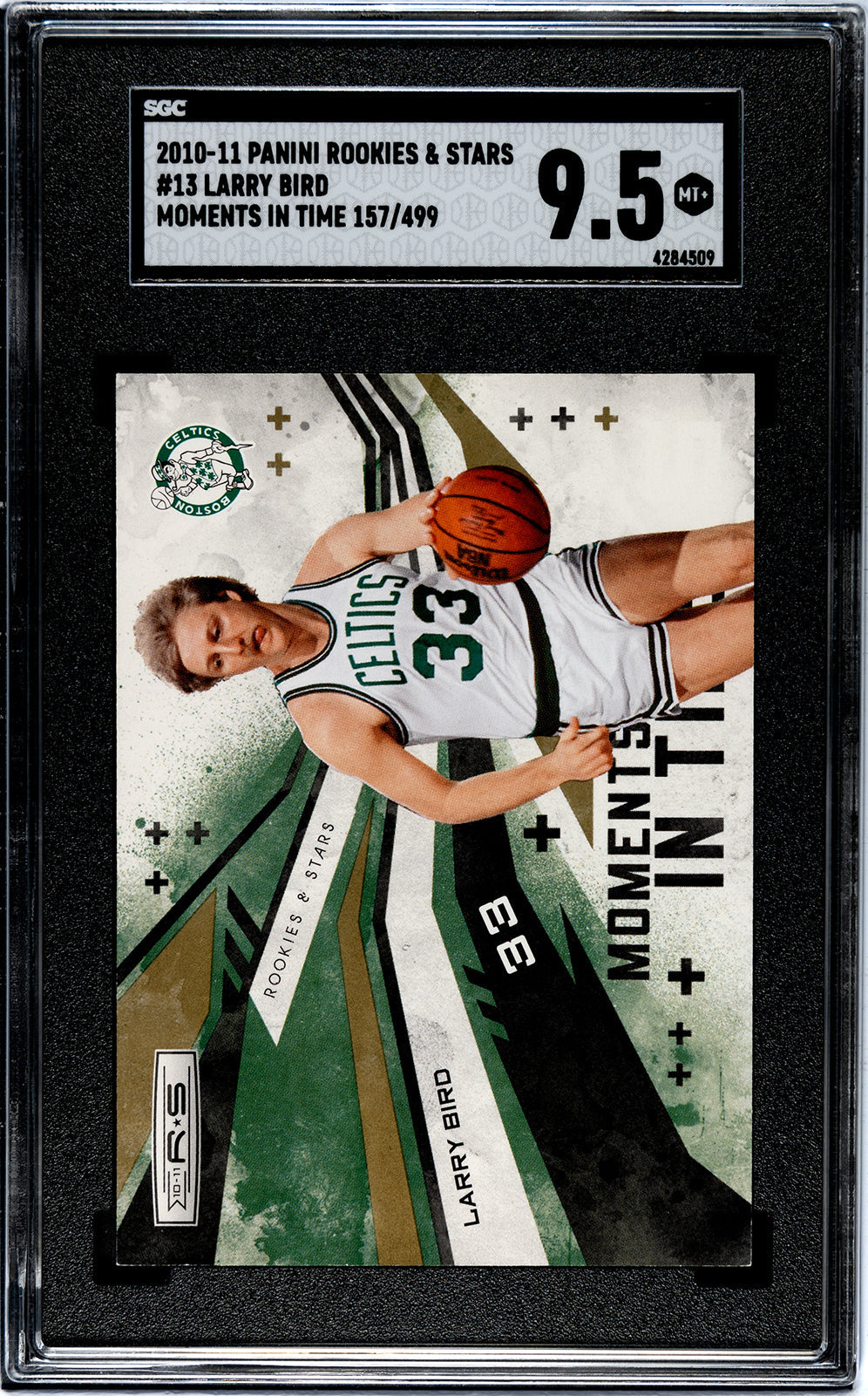 2010-11 Larry Bird Panini Rookies Stars SGC 9.55