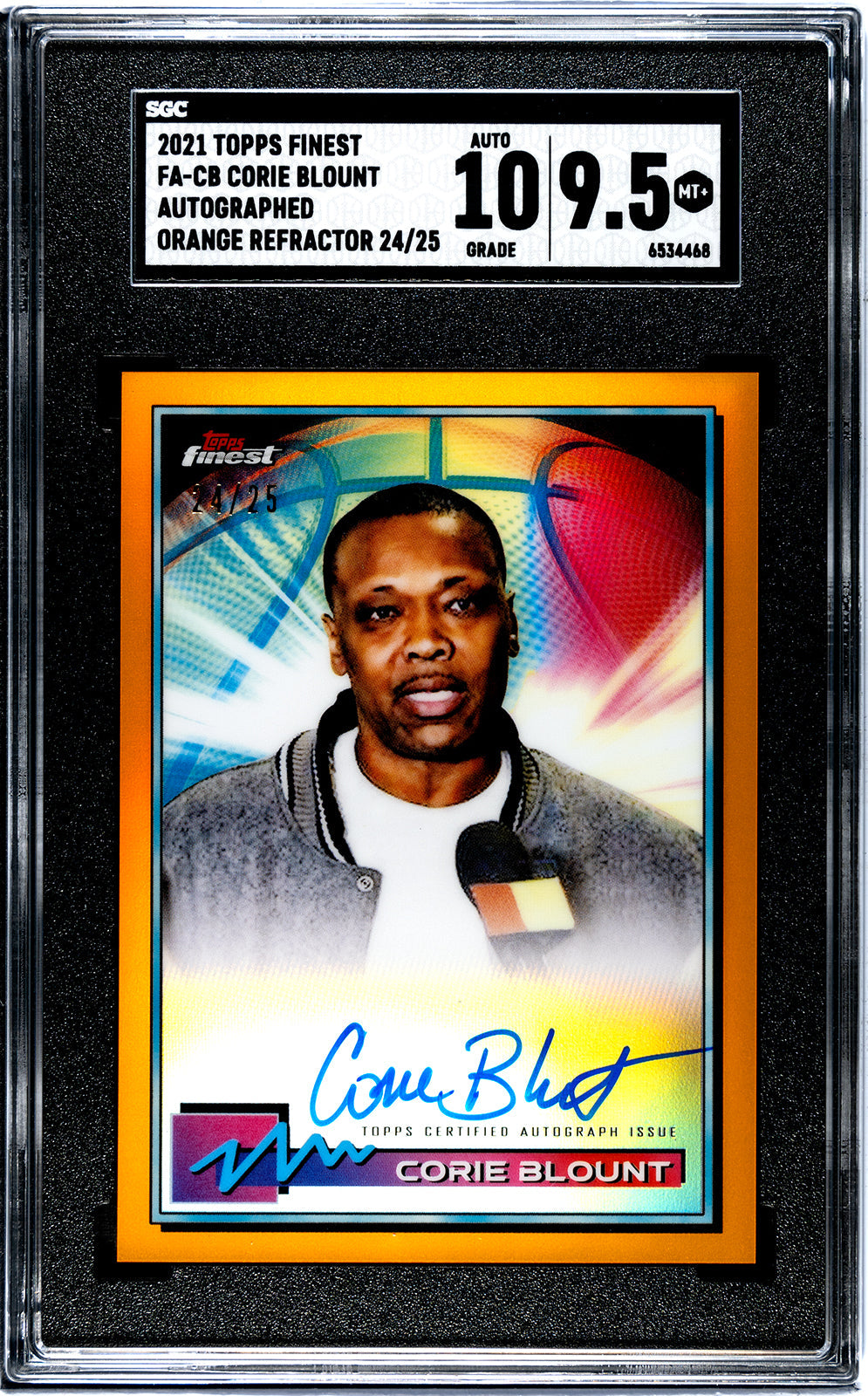 2021 Corie Blount Topps Finest SGC 9.5
