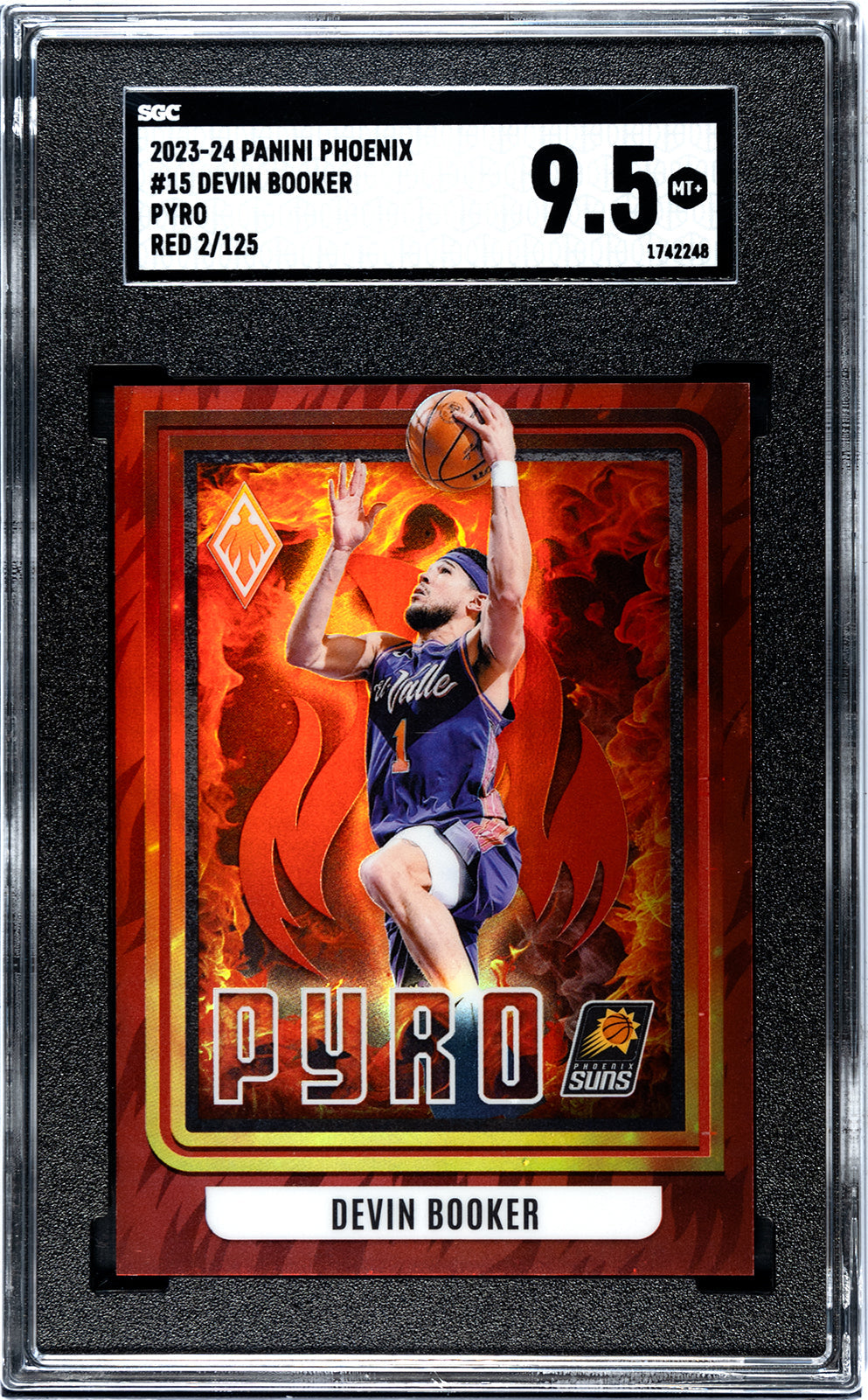 2023-24 Devin Booker Panini Phoenix SGC 9.55