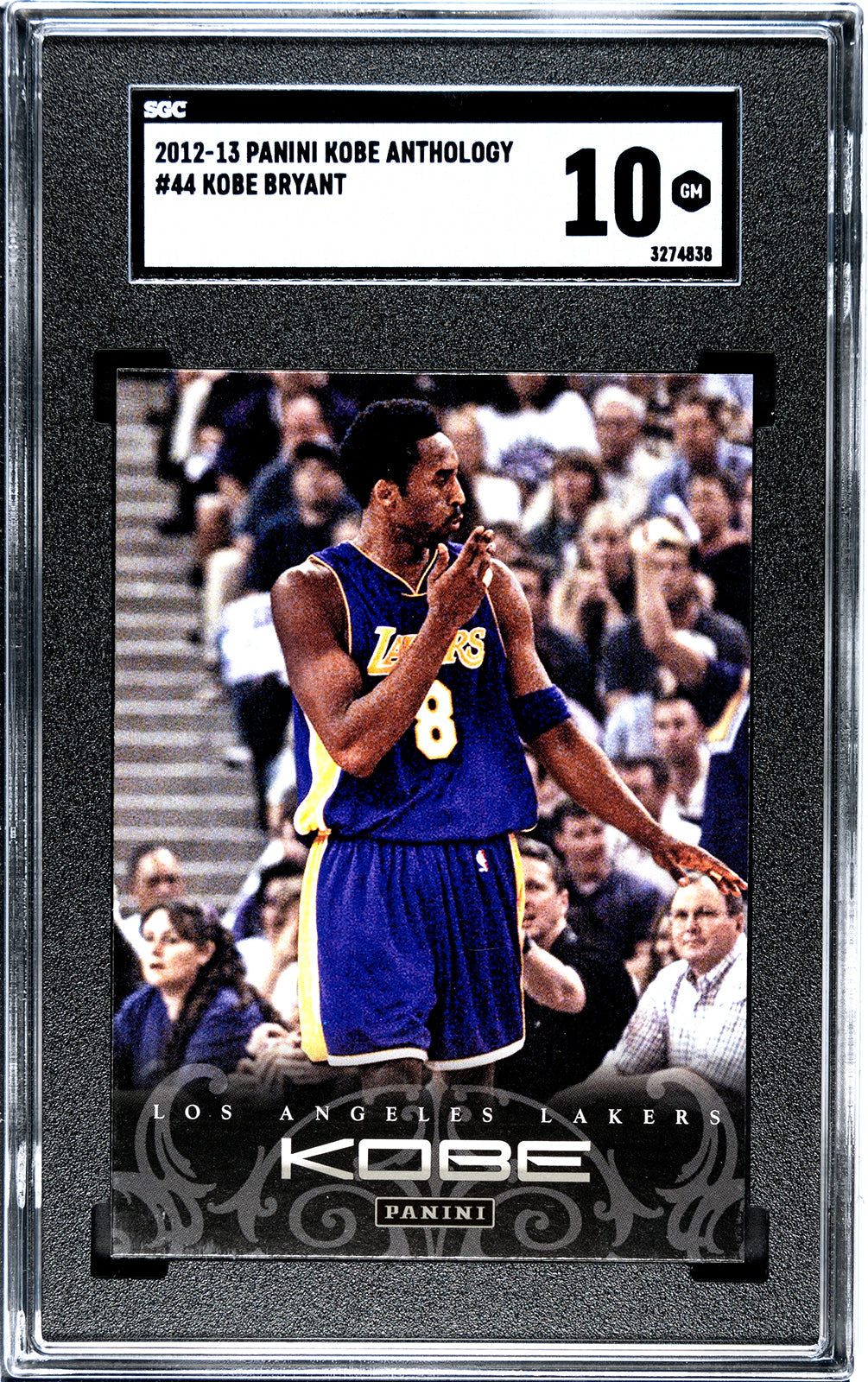 2012-13 Kobe Bryant Panini Kobe Anthology SGC 10