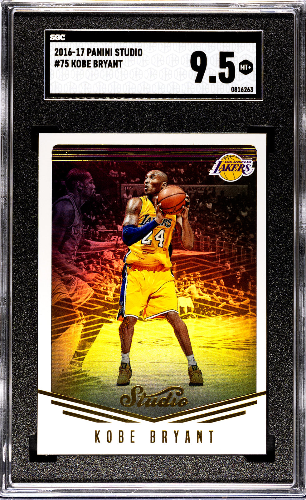 2016-17 Kobe Bryant Panini Studio SGC 9.5