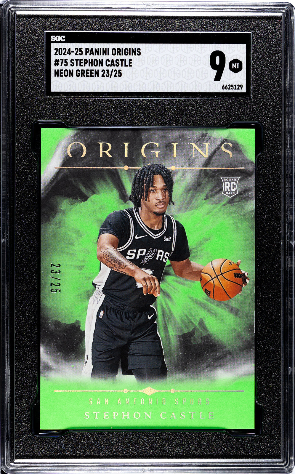 2024-25 Stephon Castle Panini Origins SGC 9