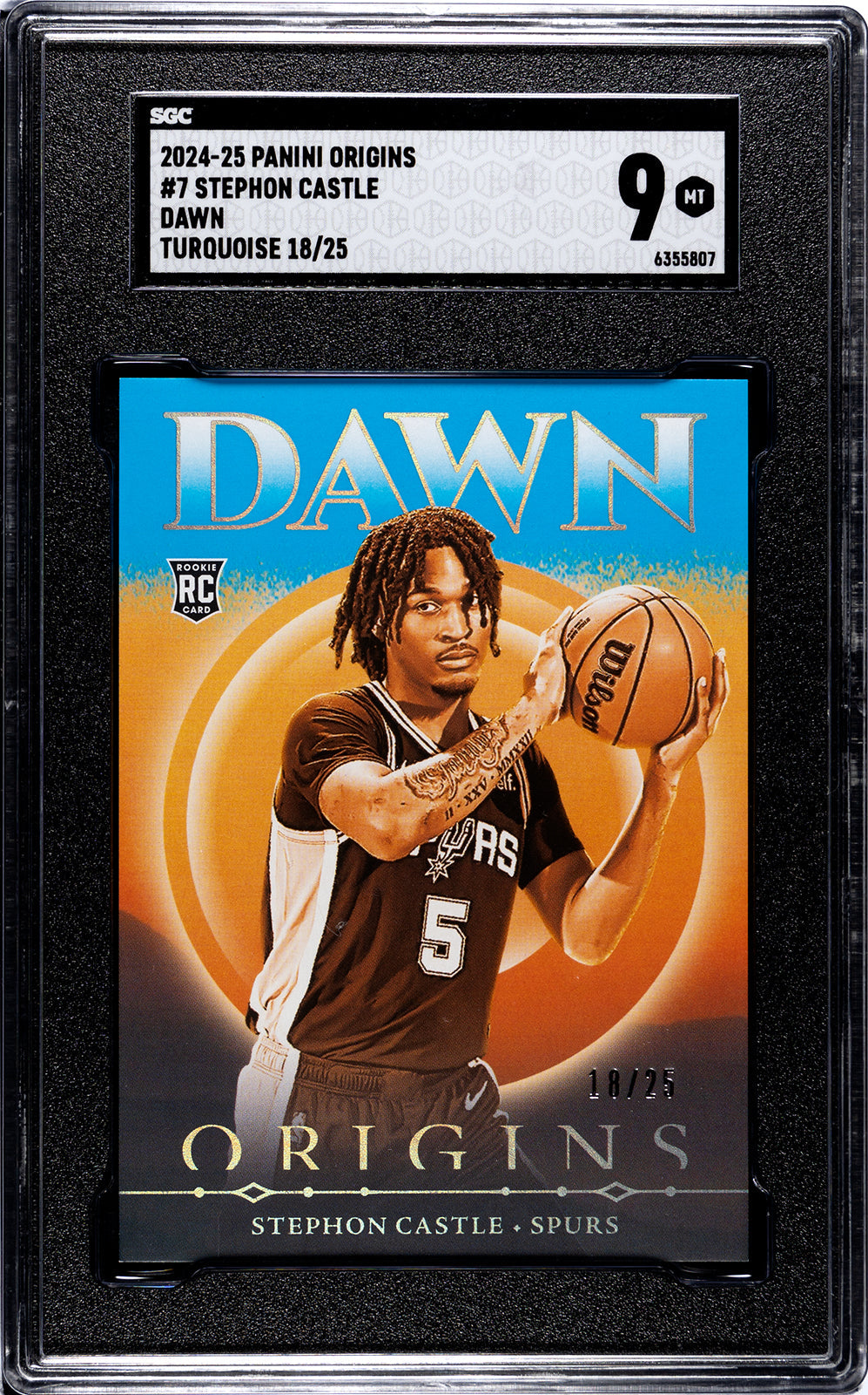 2024-25 Stephon Castle Panini Origins SGC 9