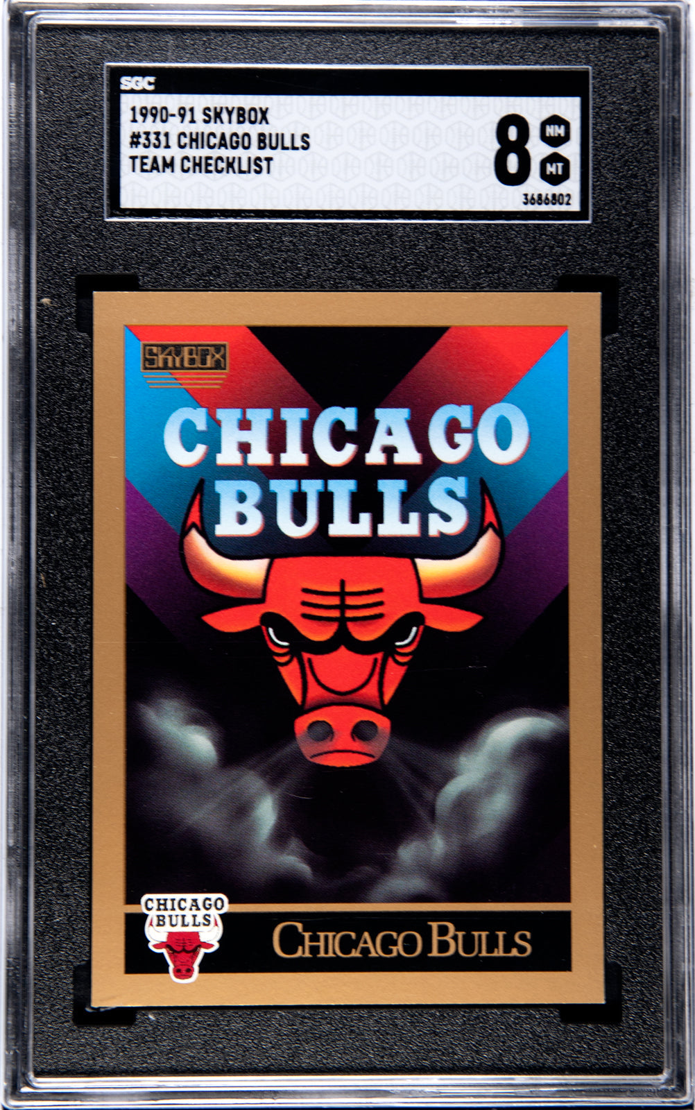 1990-91 Bulls Chicago Unknown SGC 8