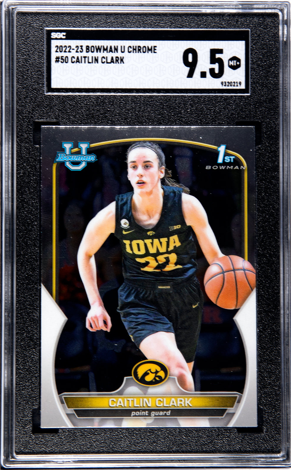2023-24 Justin Champagnie Panini Obsidian MS-CHP Justin Champagnie Magmatic Autographed SGC 9
