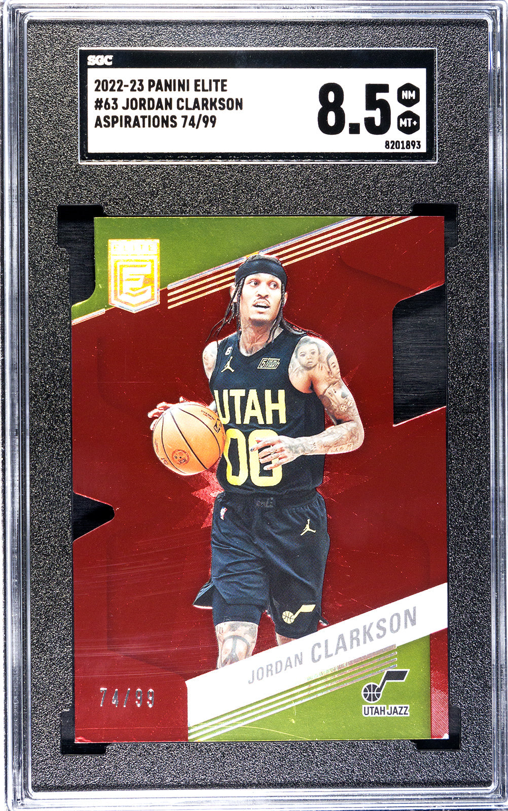 2022-23 Jordan Clarkson Panini Elite SGC 8.55