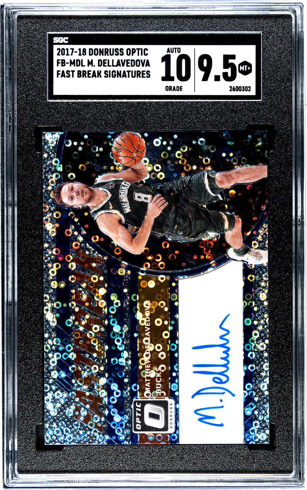 2017-18 Matthew Dellavedova Donruss Optic - SGC 9.5