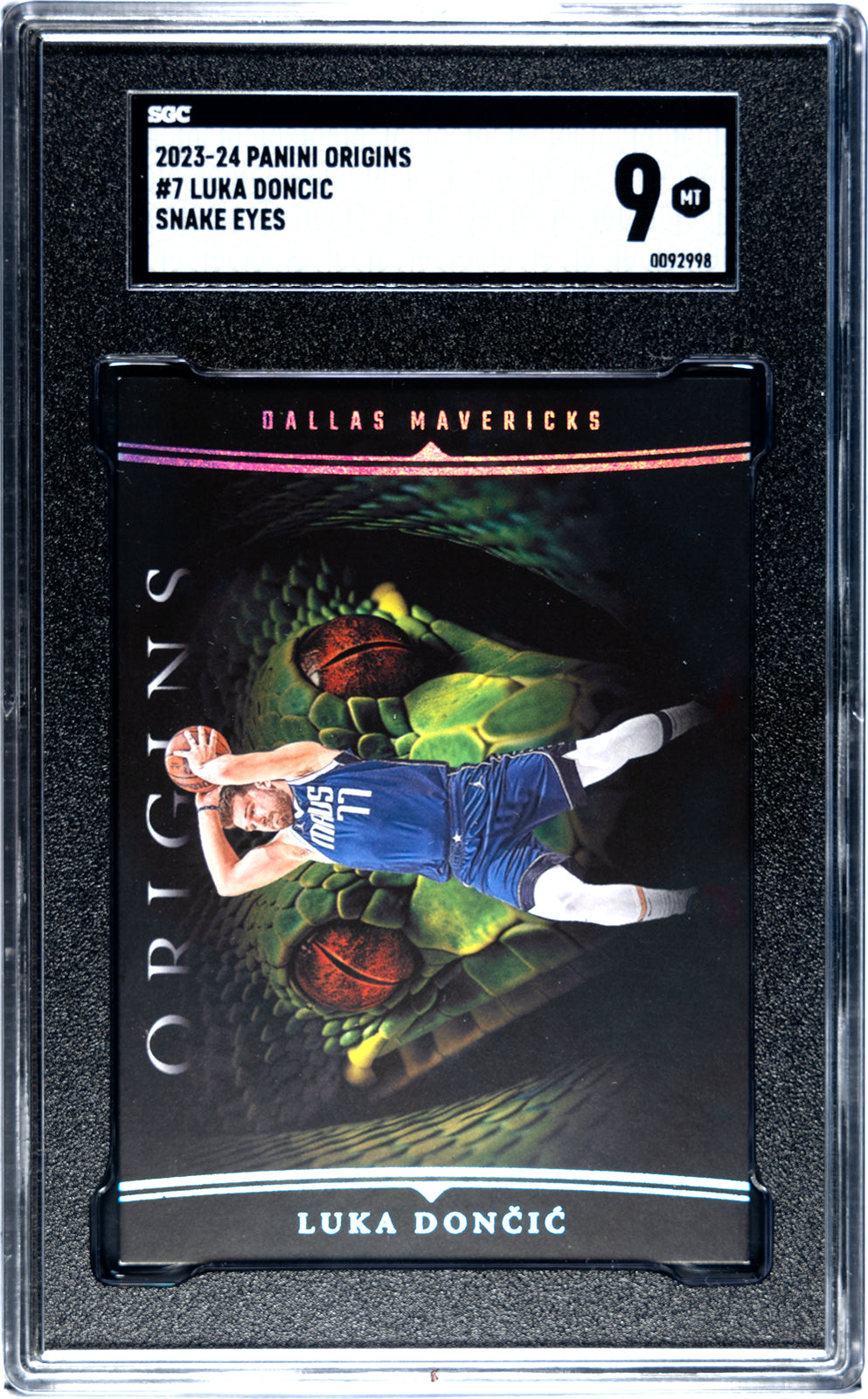 doncic_luka_2023-24_panini_origins_7_luka_doncic_snake_eyes_sgc-grade-9_auth-0092998