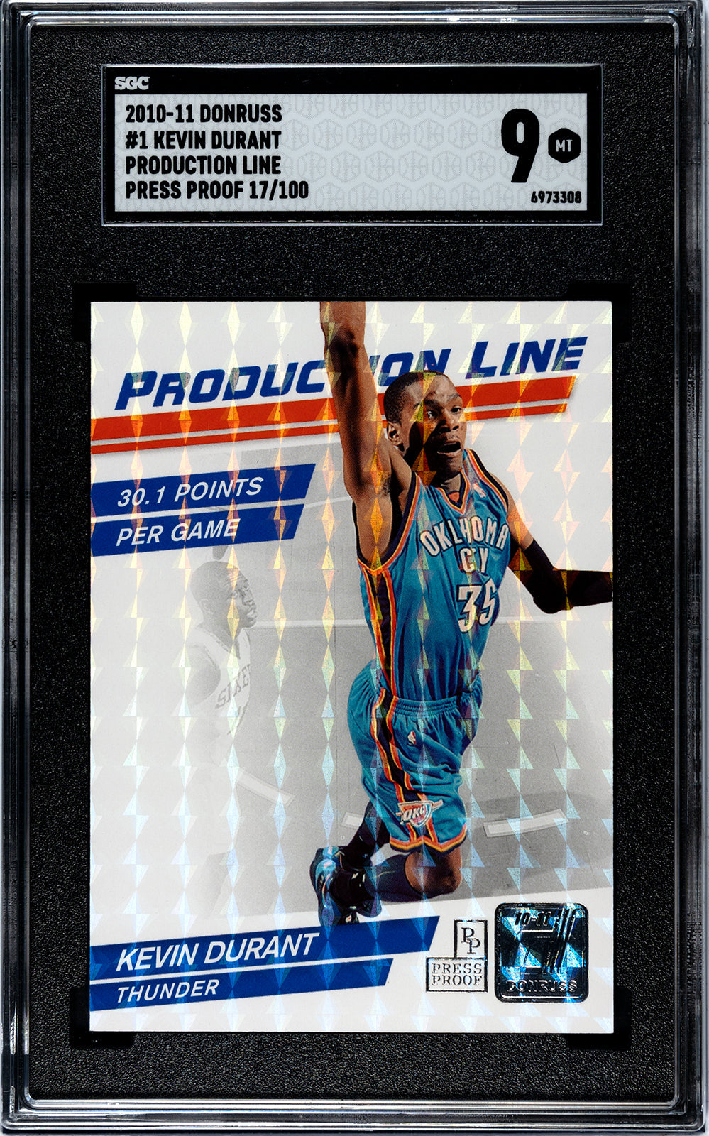 2010-11 Durant Donruss 1 - SGC 9