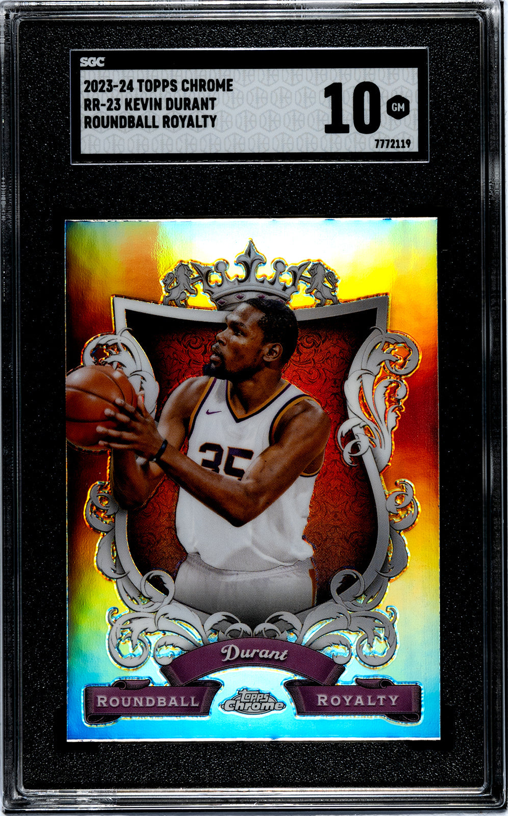 2023-24 Kevin Durant Topps Chrome - SGC 10