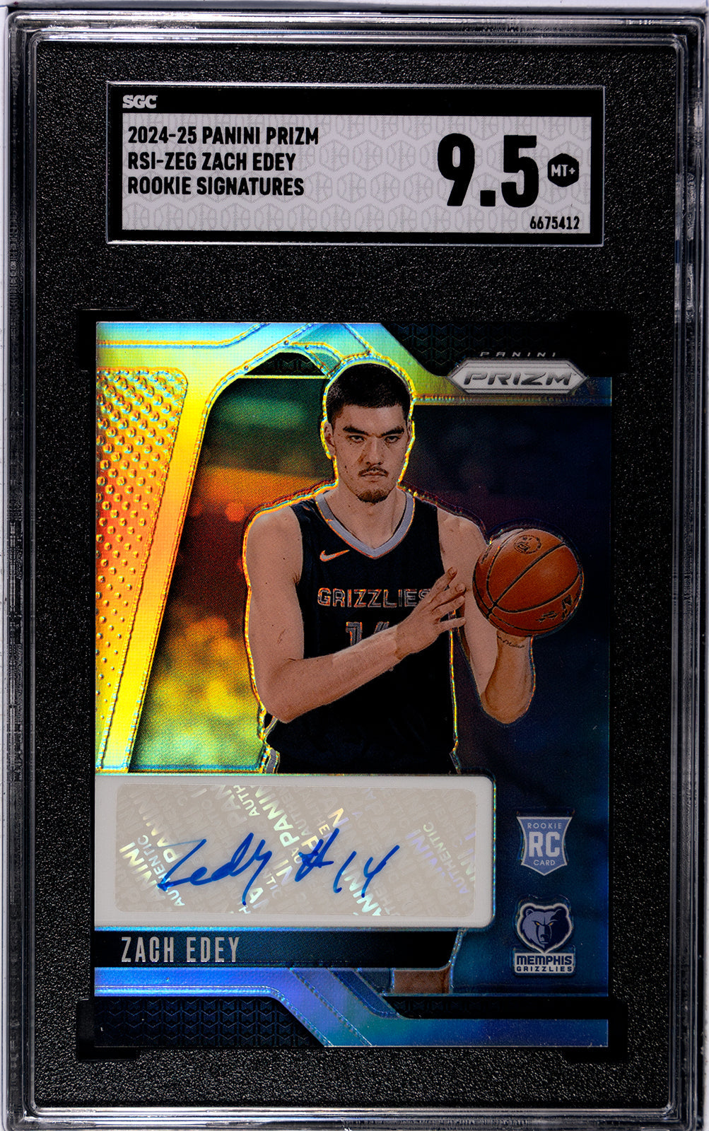2024-25 Zach Edey Panini Prizm - SGC 9pt5