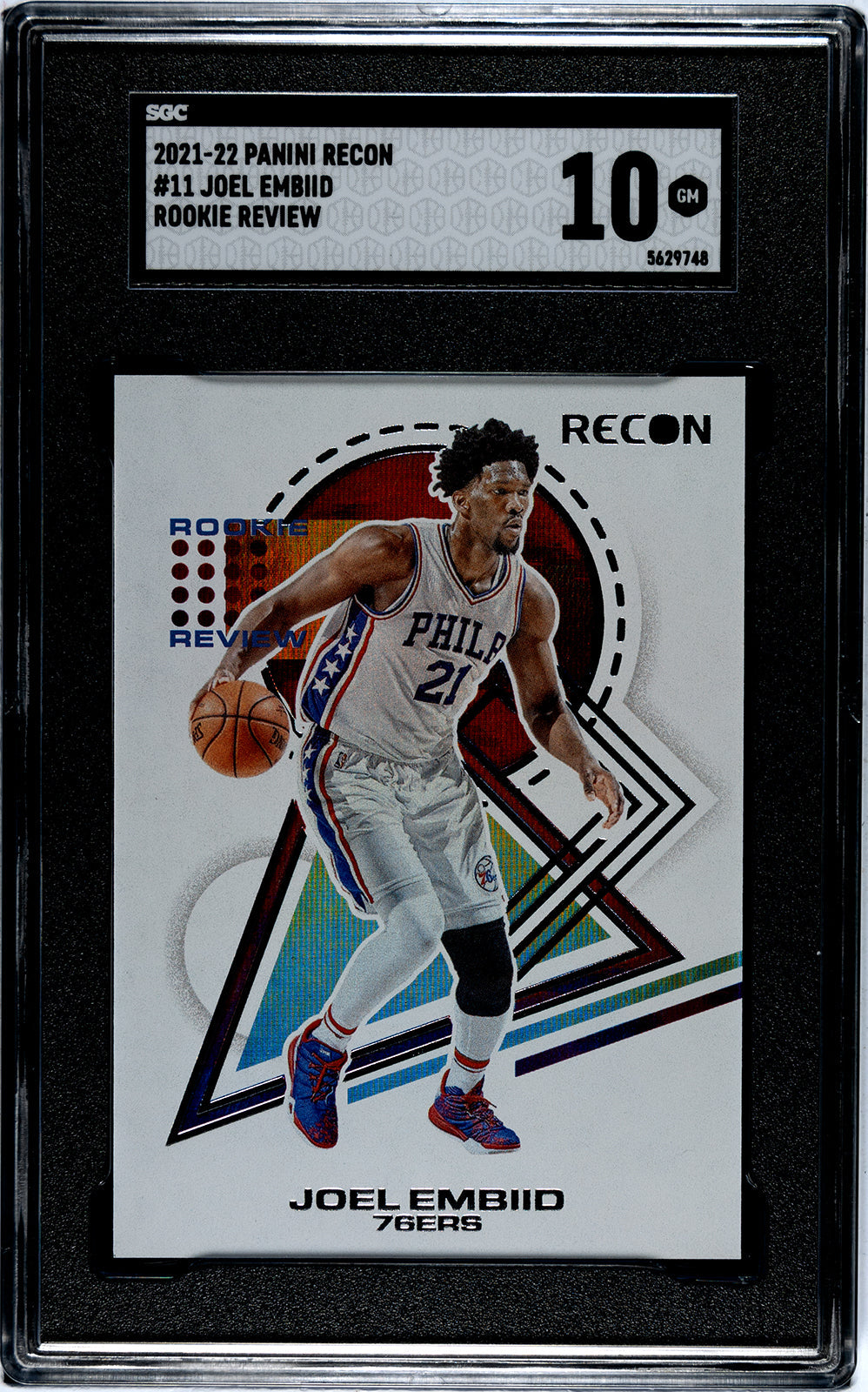 2023-24 Ellis Panini Mosaic - SGC 9pt5-Auto-10