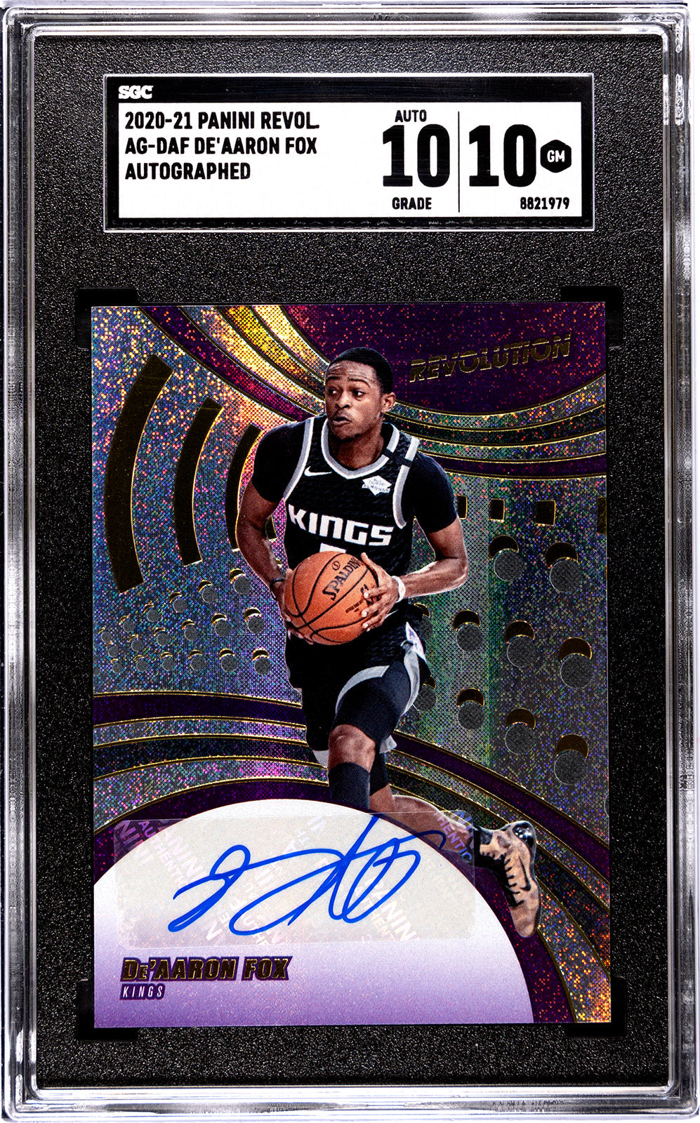 2020-21 DE'AARON Fox Panini Revol - SGC 10-Auto-10