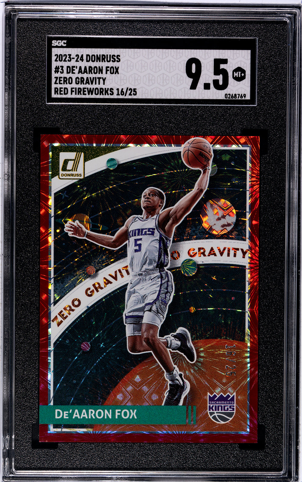 2023-24 De'aaron Fox Donruss 3 - SGC 9pt5