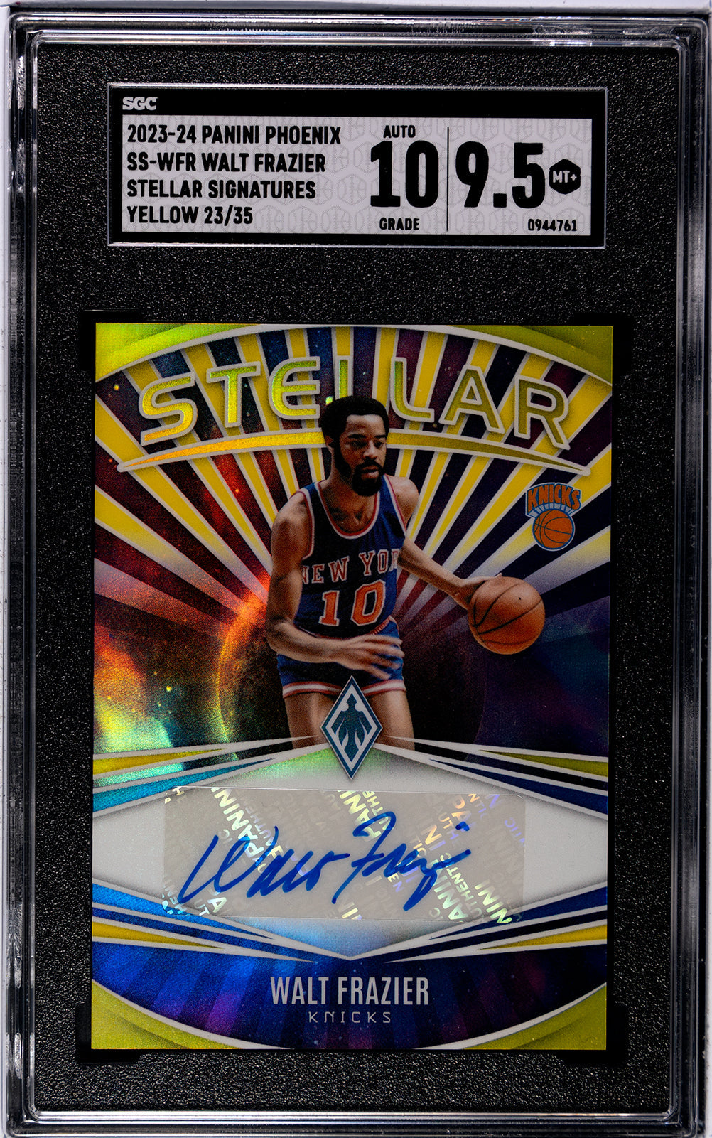 2023-24 Walt Frazier Panini Phoenix - SGC 9pt5-Auto-10