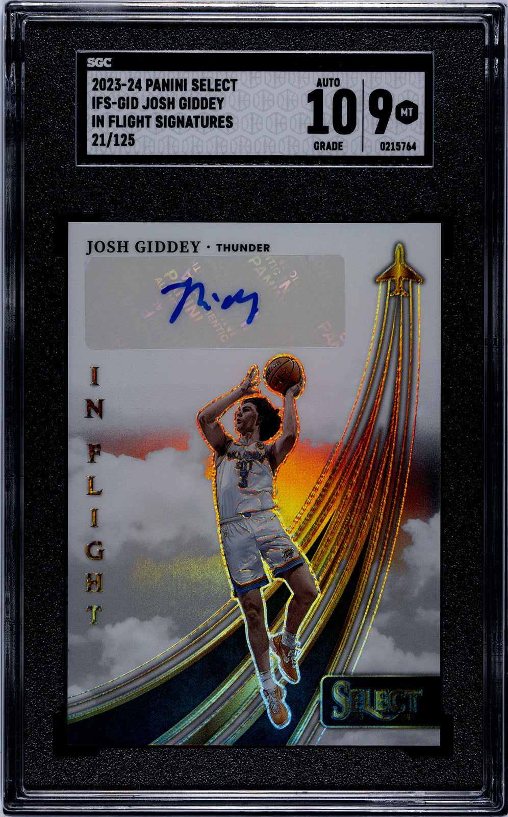 2023-24 Giddey Panini Select - SGC 9-Auto-10