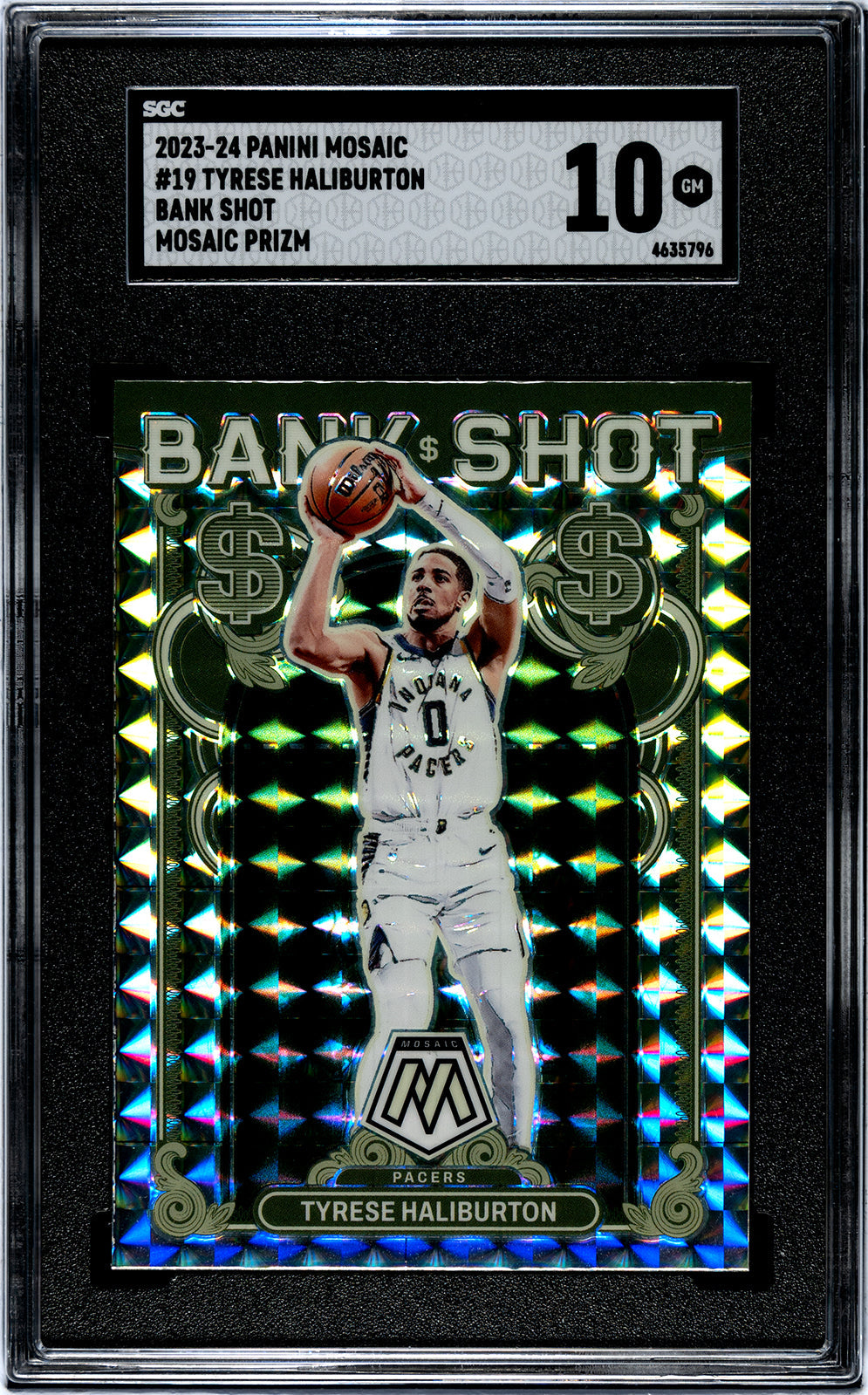 2023-24 Haliburton Panini Mosaic - SGC 10