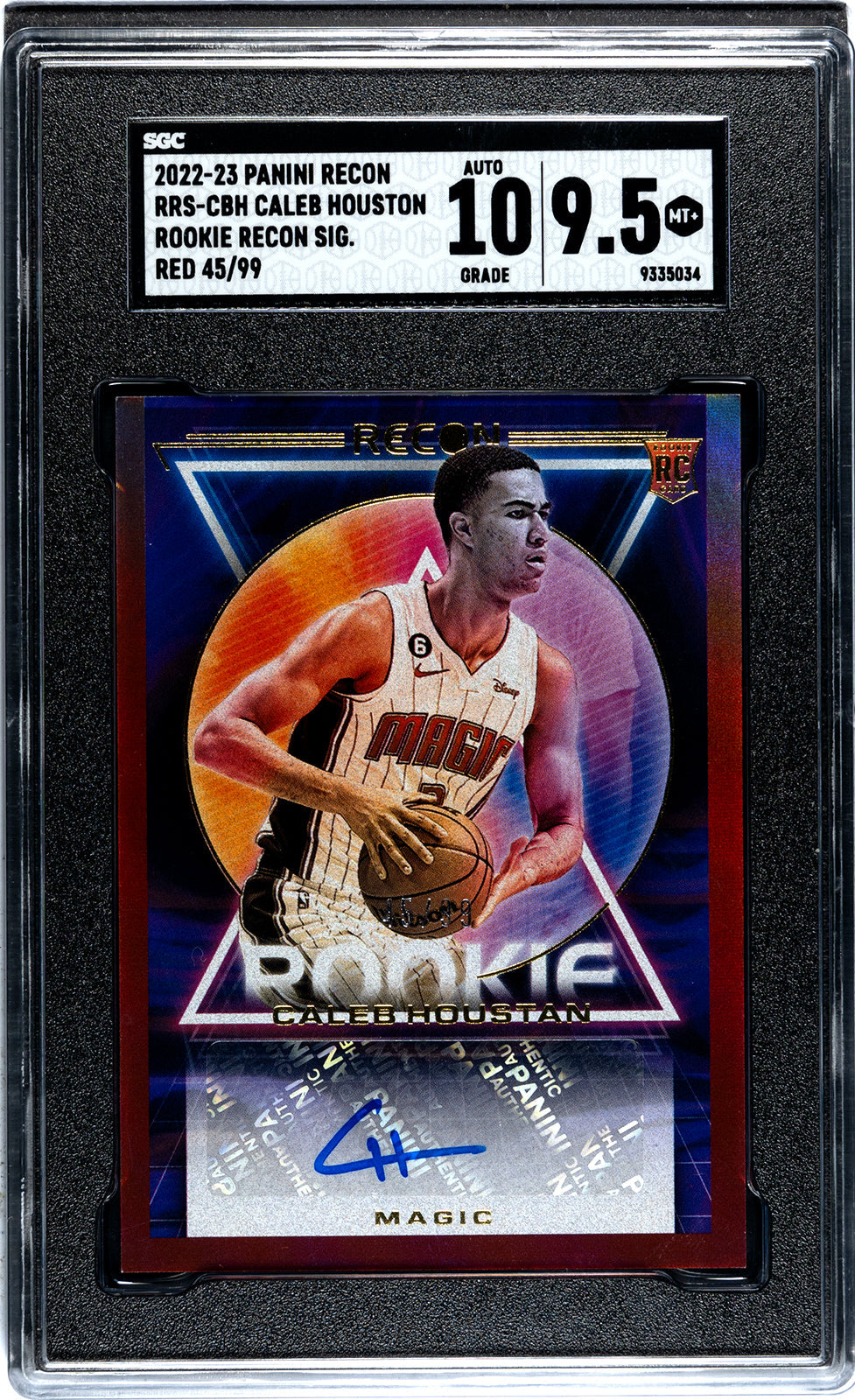 2022-23 Houston Panini Recon - SGC 9pt5-Auto-10