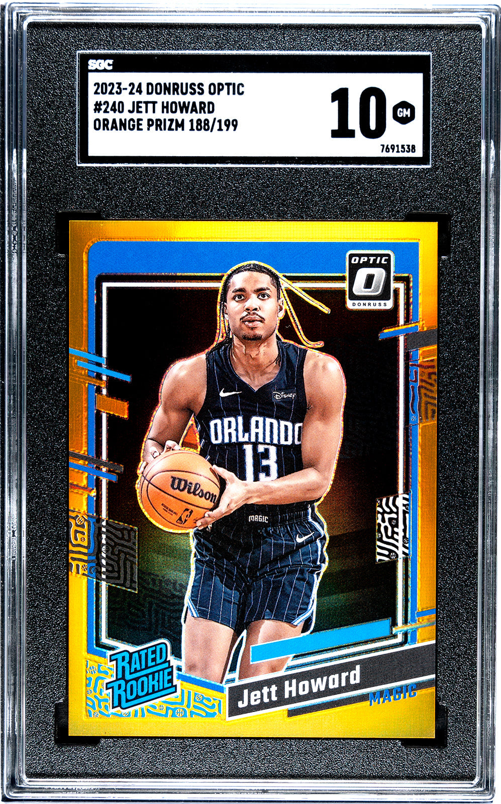 howard_jett_2023-24_donruss_optic_240_jett_howard_orange_prizm_188-199_sgc-grade-10_auth-7691538